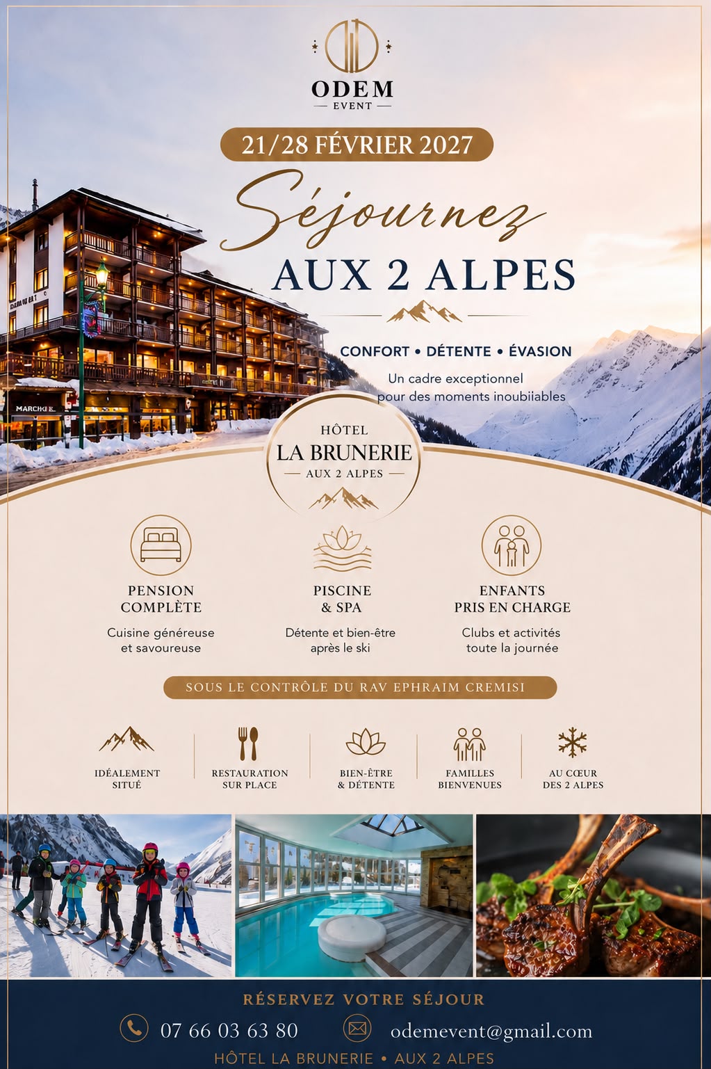 Séjour ski aux 2 Alpes 2027